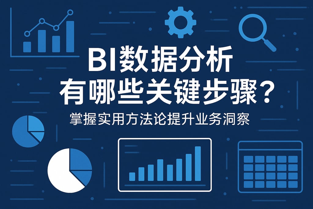 BI数据分析有哪些关键步骤？掌握实用方法论提升业务洞察"